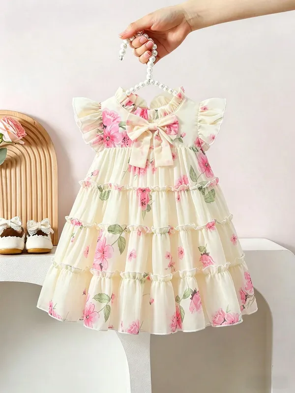 Yellow_Georgette_Kids_Dress_For_Girls