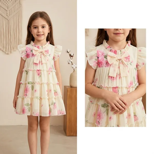 Yellow_Georgette_Kids_Dress_For_Girls