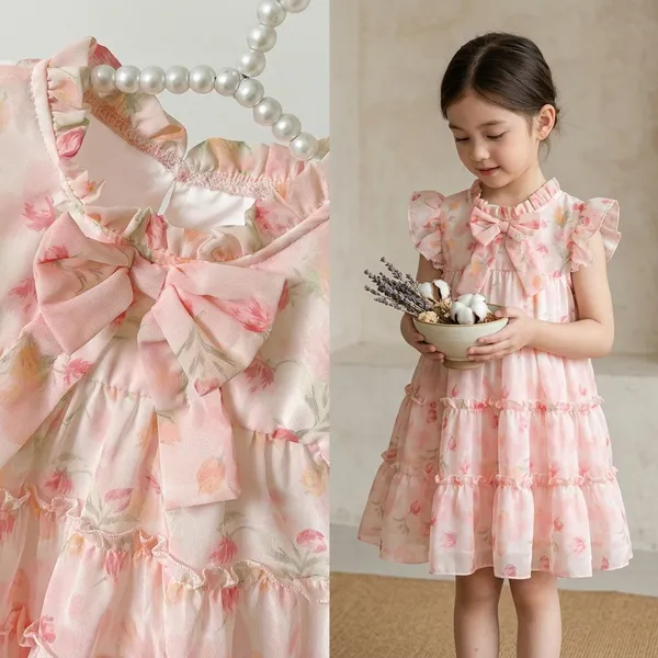 Pink_Georgette_Kids_Dress_For_Girls