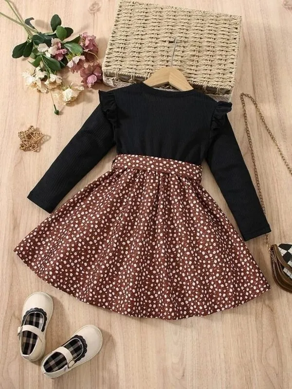 Brown_Georgette_Kids_Dress_For_Girls