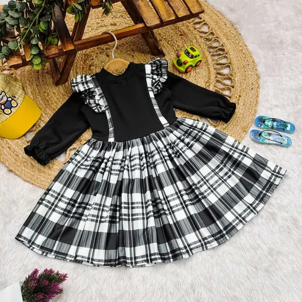 Black_Georgette_Kids_Dress_For_Girls
