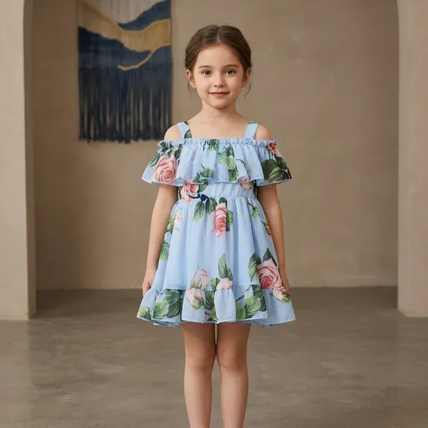 Blue_Georgette_Kids_Dress_For_Girls