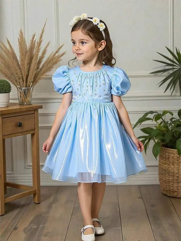 Blue_Georgette_Kids_Dress_For_Girls