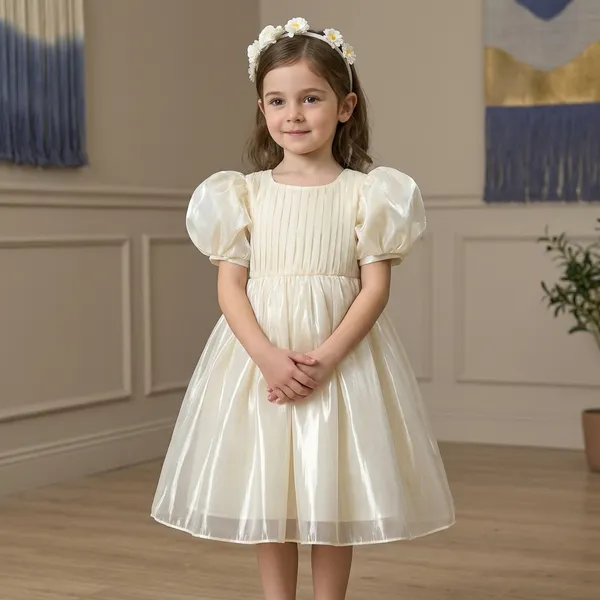 Cream_Georgette_Kids_Dress_For_Girls