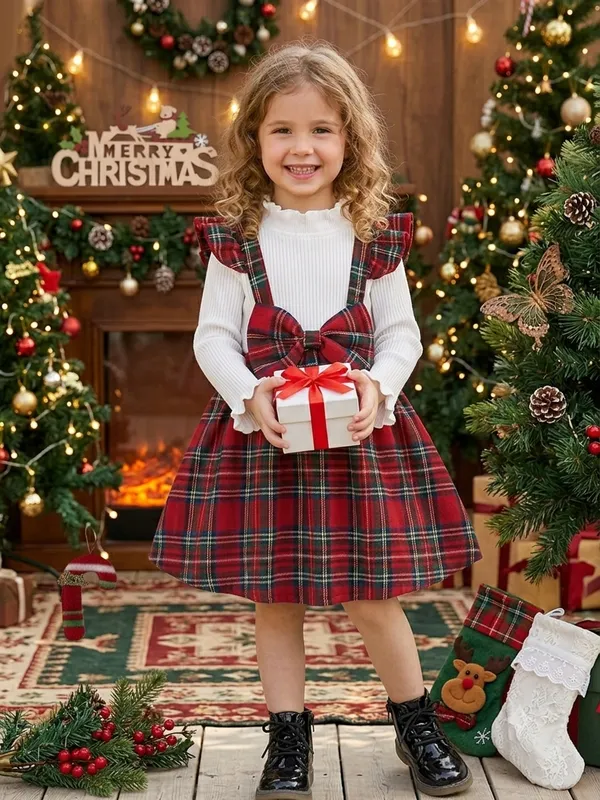 Red_Georgette_Kids_Dress_For_Girls