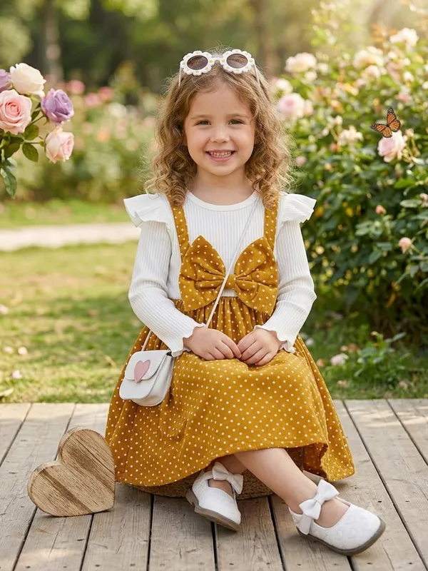 Flagged:_Colour_'Mustud'_Is_Ambiguous_(Possibly_Mustard)_-_Human_Review_Needed_|_Georgette_Kids_Dress_For_Girls