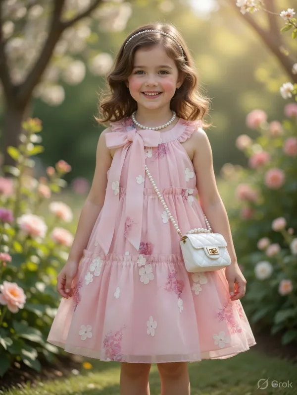 Pink_Georgette_Kids_Dress_For_Girls