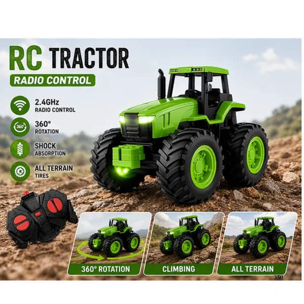 Green_Abs_Plastic_Remote_Control_Farm_Tractor_Toy_For_Children