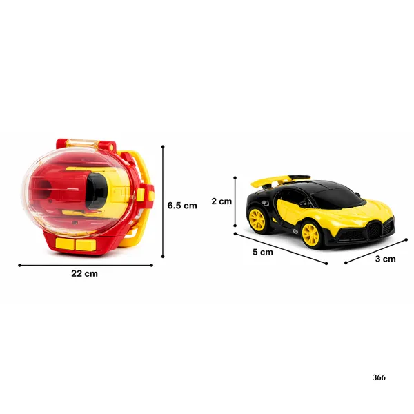 Yellow_And_Red_Die-Cast_Die_Cast_Remote_Control_Mini_Watch_Car_For_Children