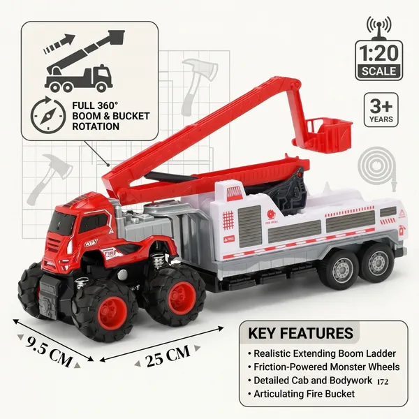 Red_Abs_Plastic_Musical_Trailer_Truck_Water_Fire_For_Children