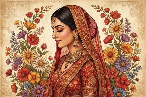 Regal_Indian_Wedding_Portrait_Canvas_Black