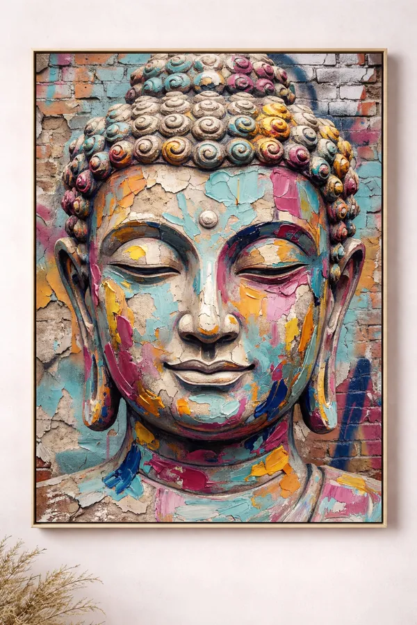 Meditative_Buddha_Color_Splash_Canvas_Walnut