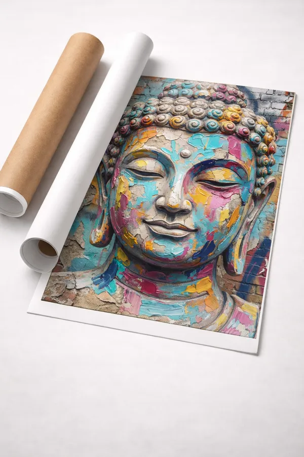 Meditative_Buddha_Color_Splash_Canvas_Walnut