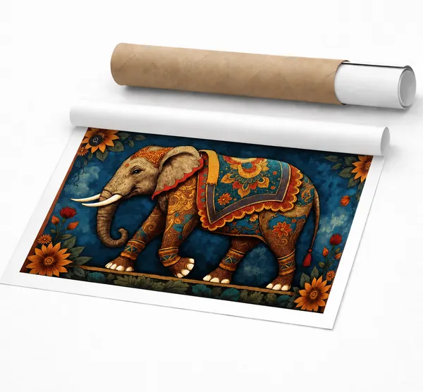 Royal_Elephant_Heritage_Wall_Art_Canvas_Stretched_Canvas