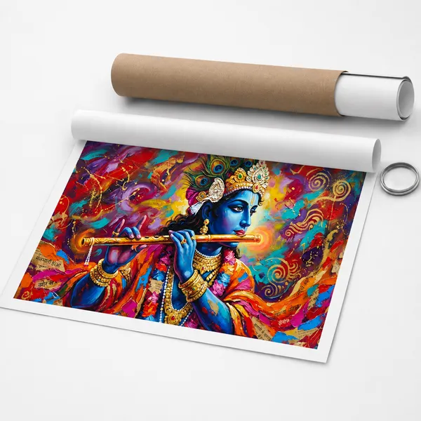 Divine_Krishna_Artistic_Wall_Painting_Canvas_Stretched_Canvas