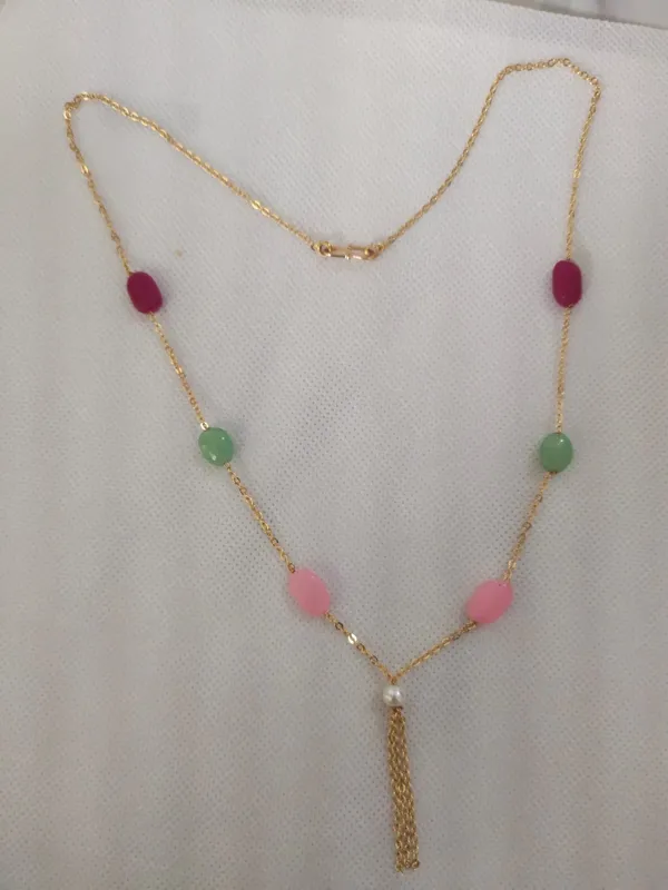 Gold_Plated_Multi_Gemstone_Chain_Necklace_for_Women