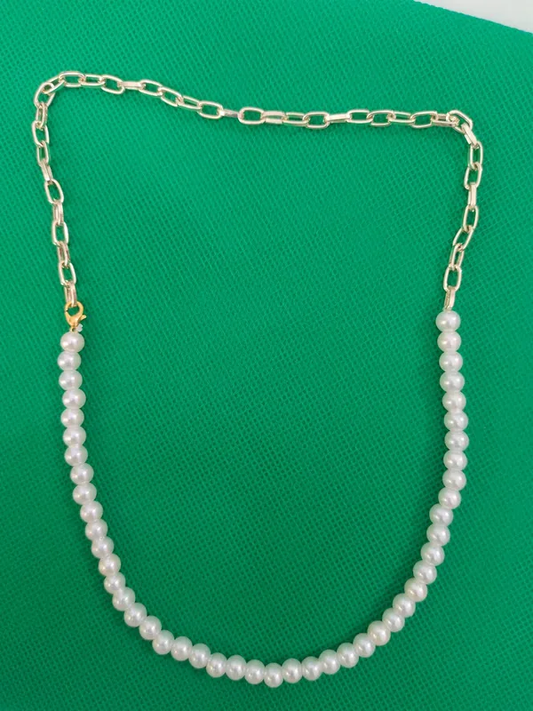Gold_Chain_White_Pearl_Beaded_Fashion_Necklace