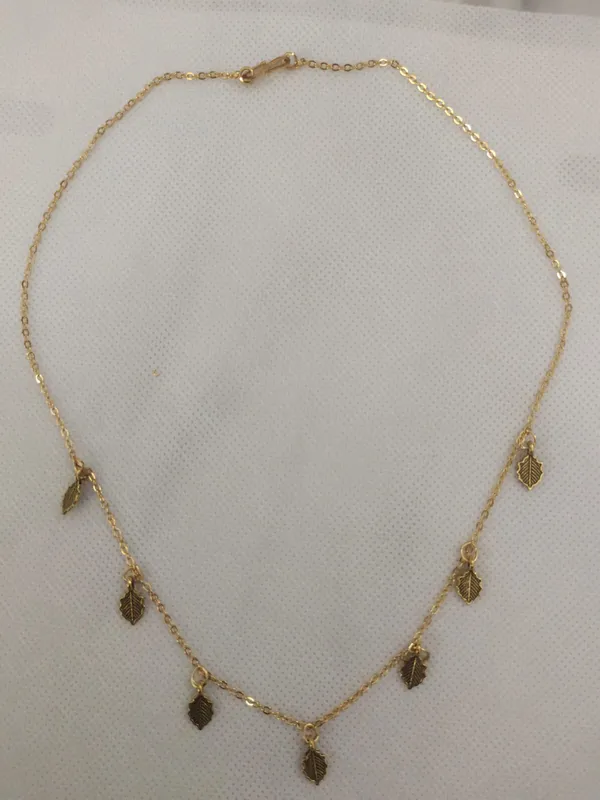 Gold_Plated_Leaf_Charm_Necklace_for_Women