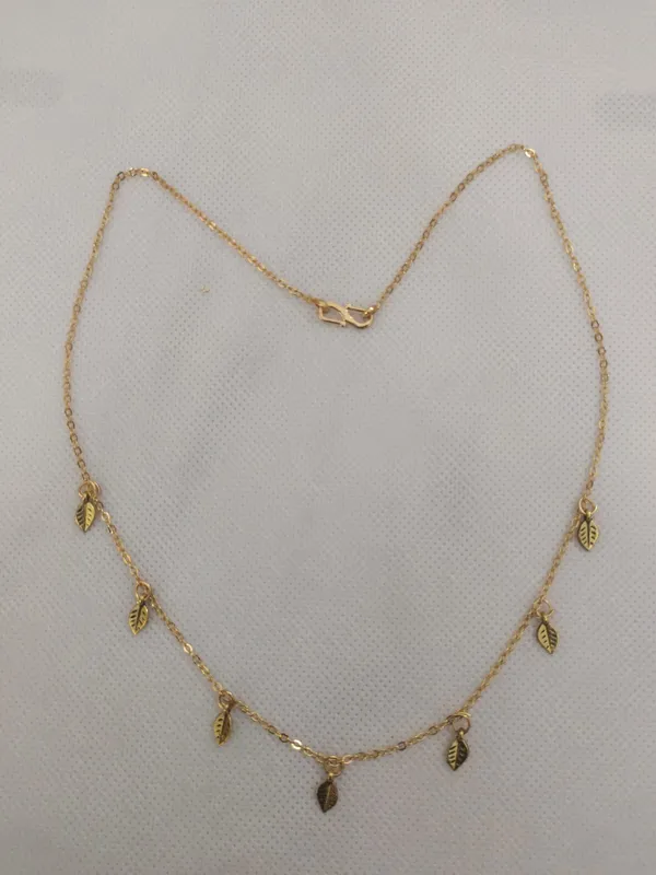 Gold_Plated_Leaf_Charm_Delicate_Chain_Necklace_for_Women