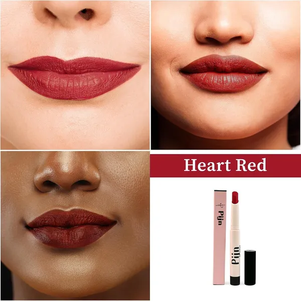 Pijn_Luxe_Comfy_Matt_Lipstick_Heart_Red_12Hr_Long_Lasting_Smudge_Proof_Waterproof_Lightweight_Smooth_Matte_Finish_With_Vitamin_E_Lip_Repair_Lipstick_For_Women