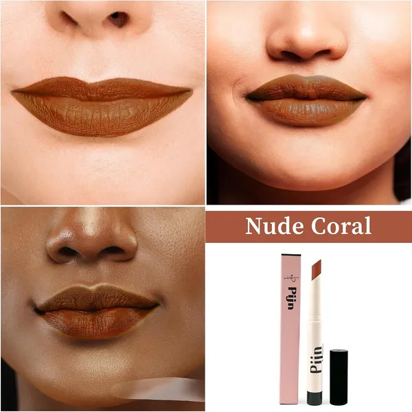 Pijn_Luxe_Comfy_Matt_Lipstick_Nude_Coral_12Hr_Long_Lasting_Smudge_Proof_Waterproof_Lightweight_Smooth_Matte_Finish_With_Vitamin_E_Lip_Repair_Lipstick_For_Women