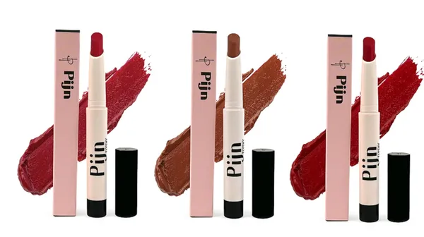 Saving_Pack_Pijn_Luxe_Comfy_Matt_Lipstick_Combo_Of_3_Nude_Brown_Pink_Blush_And_Heart_Red_12Hr_Long_Lasting_Smudge_Proof_Waterproof_Lightweight_Smooth_Matte_Finish_With_Vitamin_E_Lip_Repair_Lipstick_For_Women