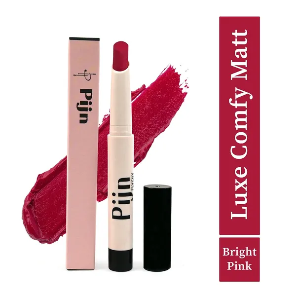 Pijn_Best_Deal_Combo_Of_2_Luxe_Comfy_Matt_Lipstick_Nude_Coral_And_Bright_Pink_12Hr_Long_Lasting_Smudge_Proof_Waterproof_Lightweight_Smooth_Matte_Finish_With_Vitamin_E_Lip_Repair_Lipstick_For_Women