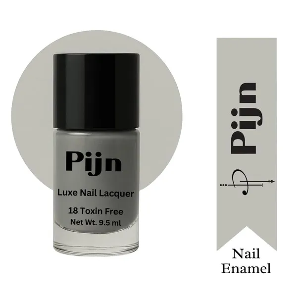 Pijn_Professional_Nail_Lacquer_Highly_Pigmented_18_Toxin_Free_Nail_Polish_Nail_Paint_With_A_High_Shine_Gel_Finish_Quick_Dry_Long_Lasting_Chip_Resistant_Enamel_Sand_Grey_9_5Ml