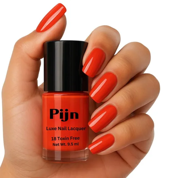 Pijn_Professional_Nail_Lacquer_Highly_Pigmented_18_Toxin_Free_Nail_Polish_Nail_Paint_With_A_High_Shine_Gel_Finish_Quick_Dry_Long_Lasting_Chip_Resistant_Enamel_Signal_Orange_9_5Ml