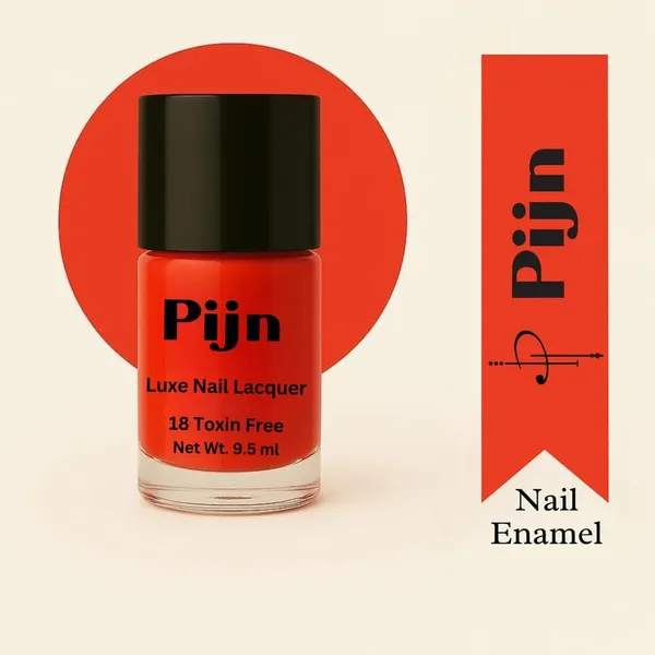 Pijn_Professional_Nail_Lacquer_Highly_Pigmented_18_Toxin_Free_Nail_Polish_With_A_High_Shine_Gel_Finish_Quick_Dry_Long_Lasting_Chip_Resistant_Enamel_Signal_Orange_9_5Ml