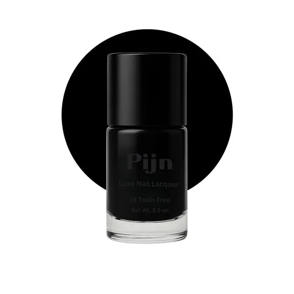 Pijn_Professional_Nail_Lacquer_Highly_Pigmented_18_Toxin_Free_Nail_Polish_With_A_High_Shine_Gel_Finish_Quick_Dry_Long_Lasting_Chip_Resistant_Enamel_Black_Beauty_9_5Ml