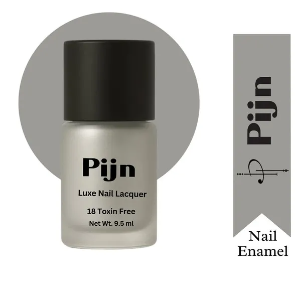 Pijn_Professional_Nail_Lacquer_Highly_Pigmented_18_Toxin_Free_Nail_Polish_With_A_High_Shine_Pearl_Finish_Quick_Dry_Long_Lasting_Chip_Resistant_Enamel_Dew_Silver_9_5Ml