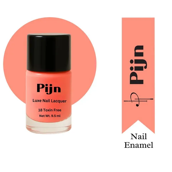 Pijn_Professional_Nail_Lacquer_Highly_Pigmented_18_Toxin_Free_Nail_Polish_Nail_Paint_With_A_High_Shine_Gel_Finish_Quick_Dry_Long_Lasting_Chip_Resistant_Enamel_Salmon_Pink_9_5Ml