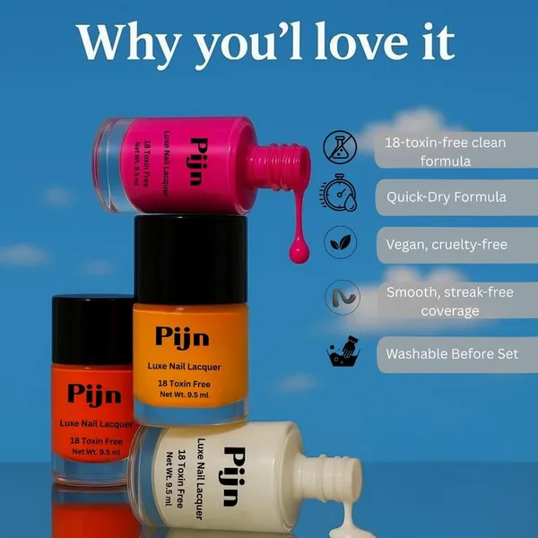 Pijn_Professional_Nail_Lacquer_Highly_Pigmented_18_Toxin_Free_Nail_Polish_With_A_High_Shine_Gel_Finish_Quick_Dry_Long_Lasting_Chip_Resistant_Enamel_Snow_Magic_9_5Ml