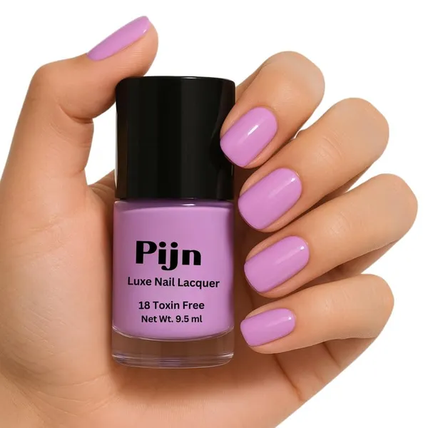 Pijn_Professional_Nail_Lacquer_Highly_Pigmented_18_Toxin_Free_Nail_Polish_Nail_Paint_With_A_High_Shine_Gel_Finish_Quick_Dry_Long_Lasting_Chip_Resistant_Enamel_Lavender_Burst_9_5Ml