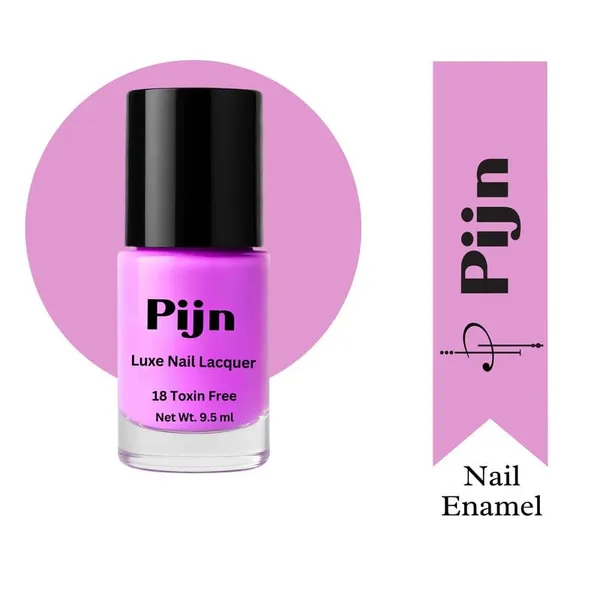 Pijn_Professional_Nail_Lacquer_Highly_Pigmented_18_Toxin_Free_Nail_Polish_Nail_Paint_With_A_High_Shine_Gel_Finish_Quick_Dry_Long_Lasting_Chip_Resistant_Enamel_Lavender_Burst_9_5Ml