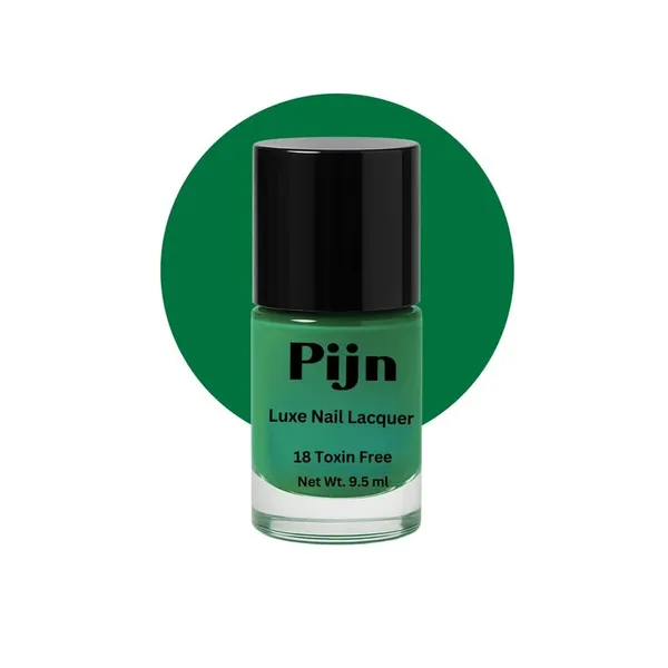 Pijn_Professional_Nail_Lacquer_Highly_Pigmented_18_Toxin_Free_Nail_Polish_With_A_High_Shine_Gel_Finish_Quick_Dry_Long_Lasting_Chip_Resistant_Enamel_Spinach_Green_9_5Ml