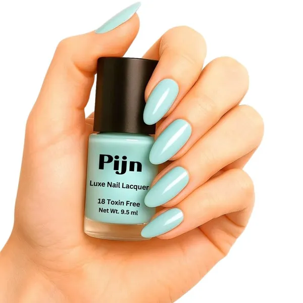 Pijn_Professionalprofessional_Nail_Lacquer_Highly_Pigmented_18_Toxin_Free_Nail_Polish_With_A_High_Shine_Gel_Finish_Quick_Dry_Long_Lasting_Chip_Resistant_Enamelice_Mint_9_5Ml