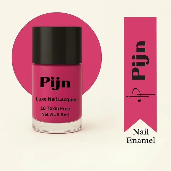 Pijn_Professional_Nail_Lacquer_Highly_Pigmented_18_Toxin_Free_Nail_Polish_Nail_Paint_With_A_High_Shine_Gel_Finish_Quick_Dry_Long_Lasting_Chip_Resistant_Enamel_Cairo_Pink_9_5Ml