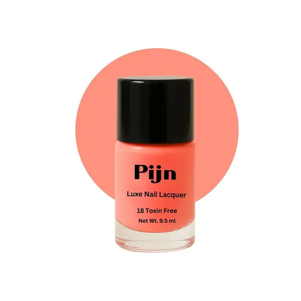Pijn_Professional_Nail_Lacquer_Highly_Pigmented_18_Toxin_Free_Nail_Polish_With_A_High_Shine_Gel_Finish_Quick_Dry_Long_Lasting_Chip_Resistant_Enamel_Salmon_Pink_9_5Ml