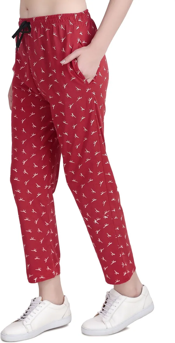 Pack_of_2_Jondhri_Fashion_Regular_Fit_Women_Grey_And_Red_Pyjama