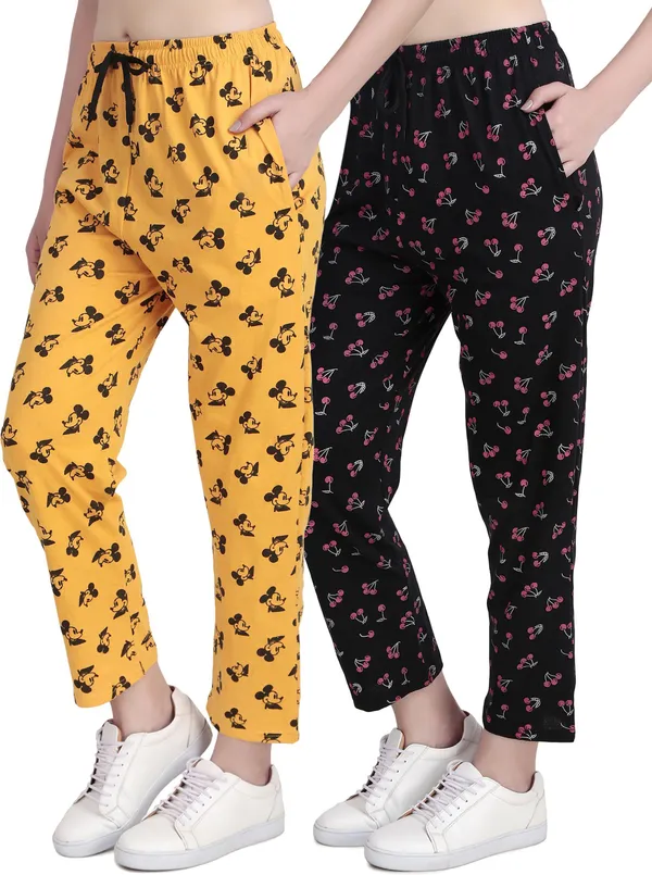 Pack_of_2_Jondhri_Fashion_Regular_Fit_Women_Yellow_And_Black_Pyjama
