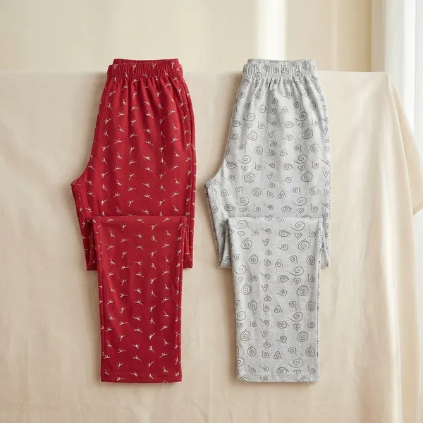 Pack_of_2_Jondhri_Fashion_Regular_Fit_Women_Grey_And_Red_Pyjama