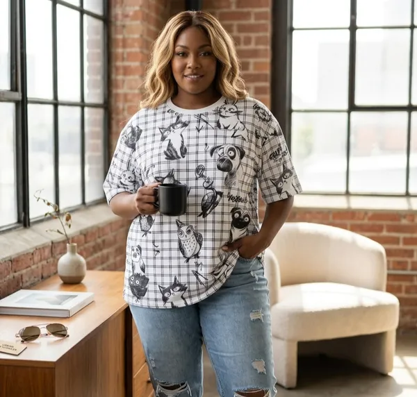 Plus_Size_Animals_Round_Neck_T-Shirt