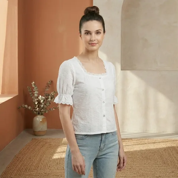 White_Embroidered_Top_For_Women