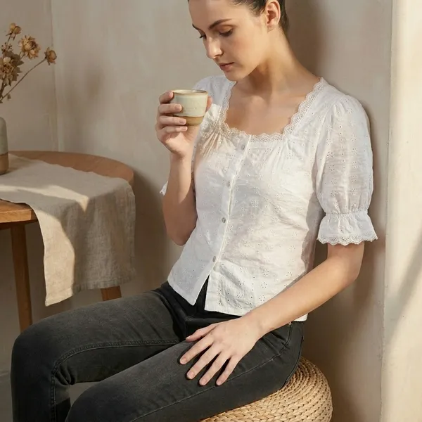 White_Embroidered_Top_For_Women