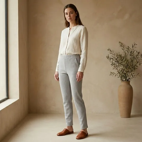 Grey_Bootcut_Pants_For_Women