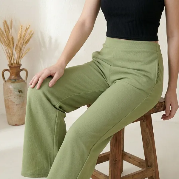 Pista_Green_Korean_Trousers_For_Women