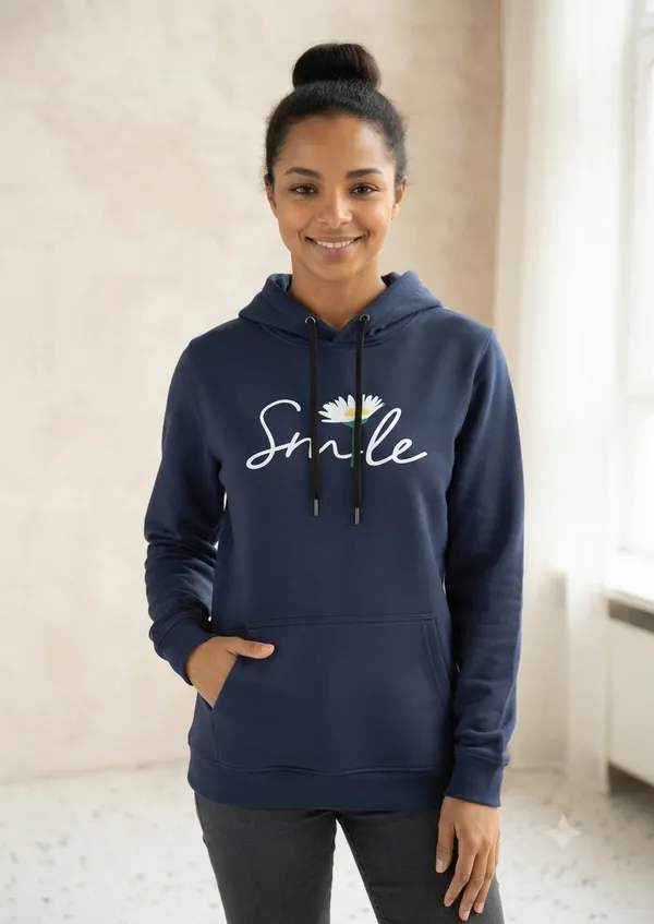 Navy_Blue_Daisy_'Smile'_Graphic_Hoodie