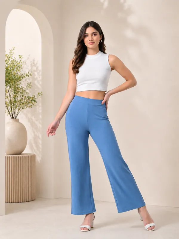 Sky_Blue_Korean_Pants_For_Women